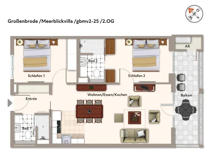 Apartmentanlage Meerblickvilla Apartmentanlage Meerblickvilla 2-25 Appartement *